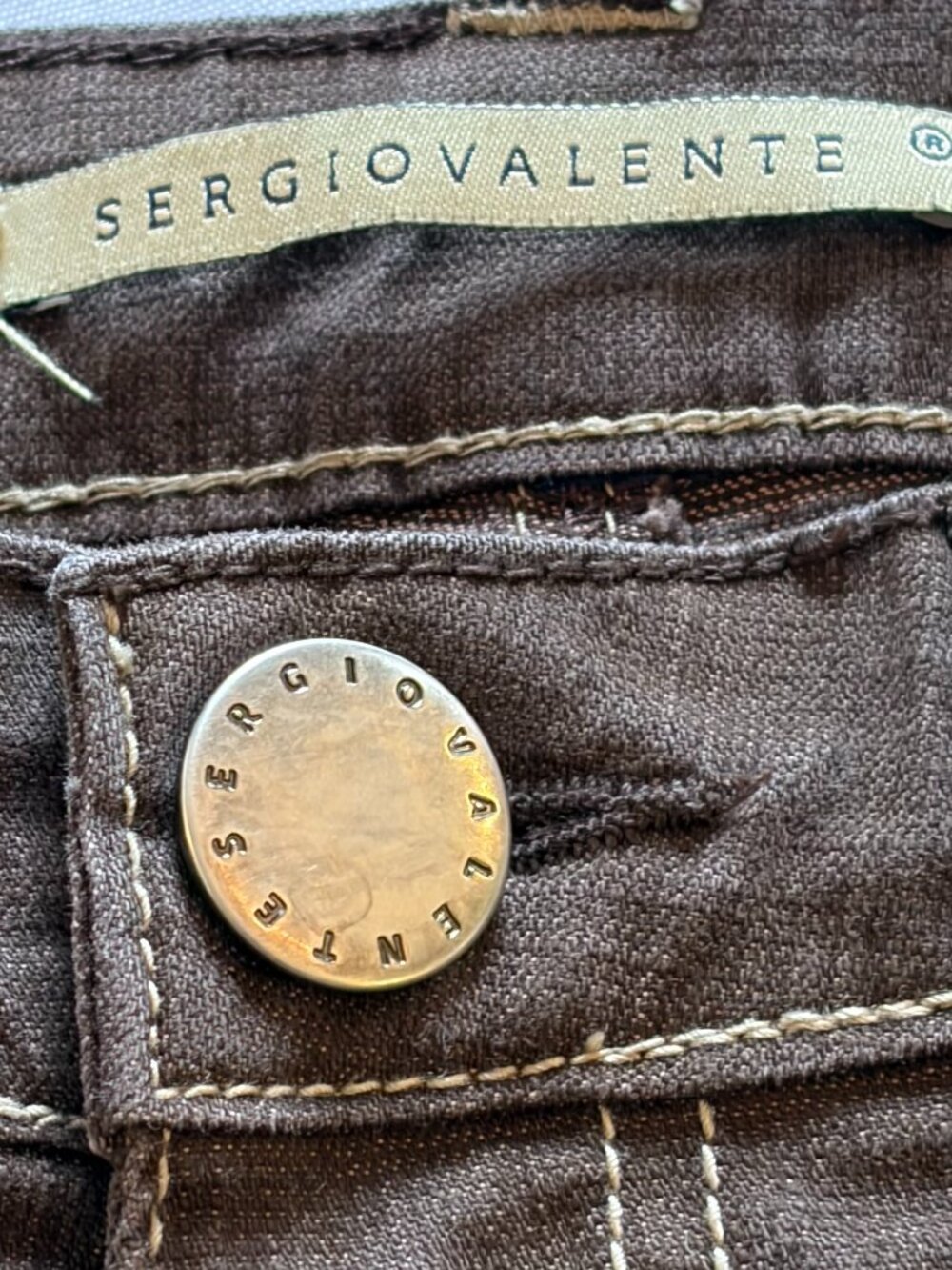 Sergio Valente Size 8 Brown cropped pants - Picture 9 of 14